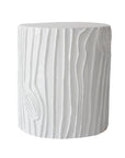 classic faux bois pattern stool or accent table