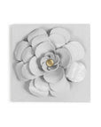 Zinnia Flower Wall Tile, handmade in Mexico