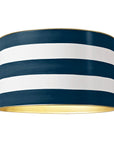 Down Pour Blue Stripe Drum Shade
