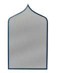 Marrakesh Mirror with iron Moroccan inspired frame in navy blue.