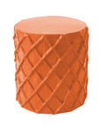 orange net stool by stray dog designs
